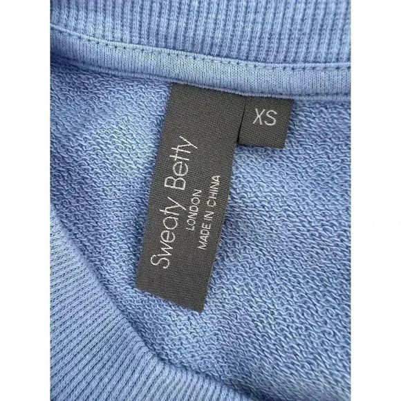 Sweaty Betty London Blue Essentials T Shirt Dress with Pockets Easy Wear XSMALL - Picture 8 of 9